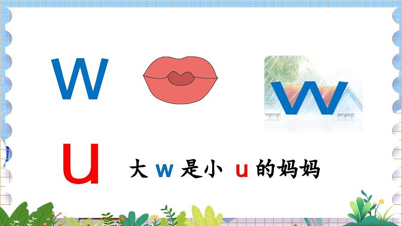 人教部编版(五四制)语文一年级上册 第2单元 汉语拼音9 y w PPT课件+教案(反思及说课稿 课时练)08