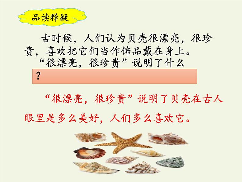 部编版(五四制)语文二年级下册 3 “贝”的故事(课件)08