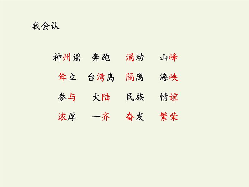 部编版(五四制)语文二年级下册 1 神州谣(课件)05