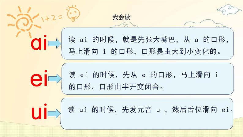 语文统编版(2024)1年级上册汉语拼音第10课 ai ei ui 课件第8页