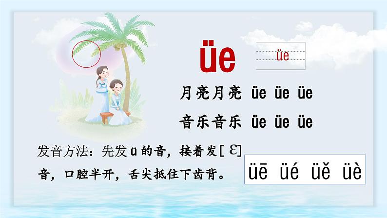 语文统编版(2024)1年级上册汉语拼音第12课 ie üe er 课件(第1+2课时)第8页