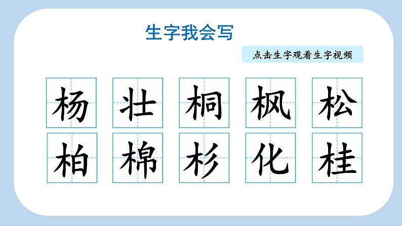 统编版(2024)二年级语文上册识字1树之歌第2课时课件2第5页