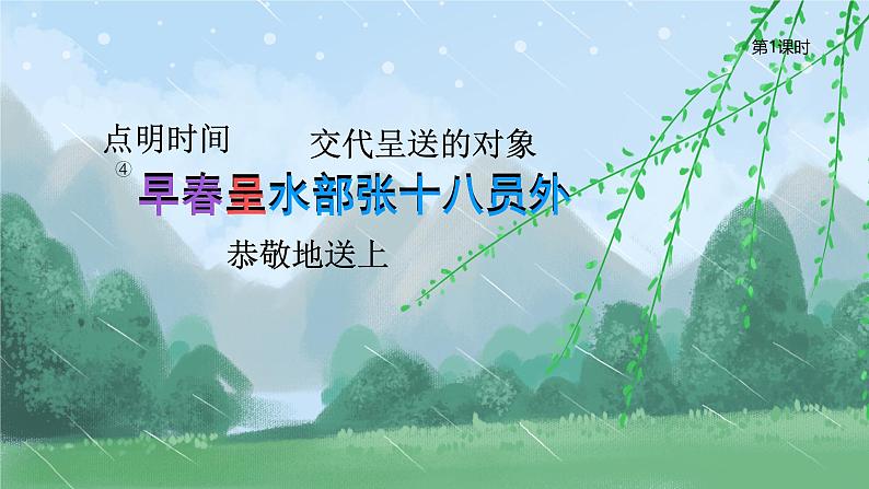 古诗词诵读——4 早春呈水部张十八员外第2页
