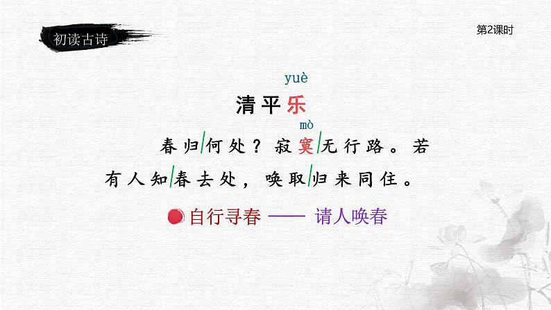 统编版语文六年级下册《古诗词诵读——10 清平乐》课件、教案、字体04