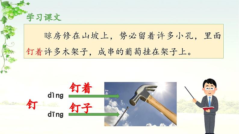 《葡萄沟》教学课件(第二课时)06