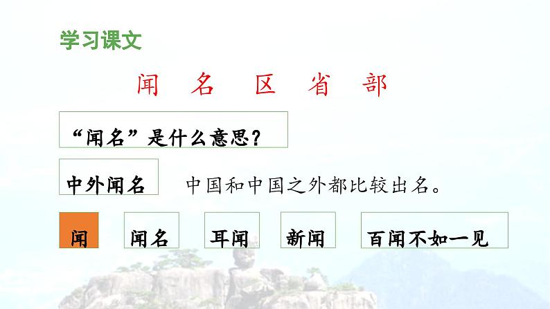 《黄山奇石》教学课件(第一课时)第6页