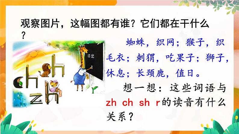 部编版(2024)语文一年级上册 第三单元 汉语拼音 拼音8 zh ch sh r PPT课件第5页