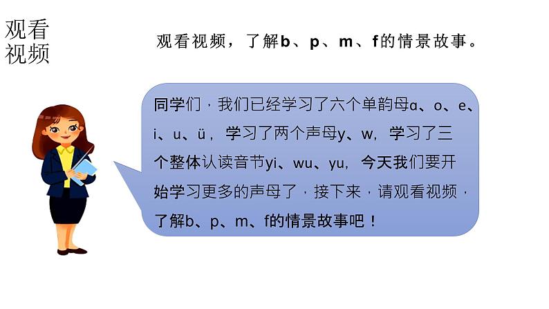 小学语文新部编版一年级上册 第二单元第三课《b p m f》第一课时教学课件(2024秋)第6页