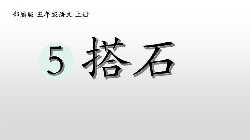 统编版(2024)五年级语文上册5搭石课件301