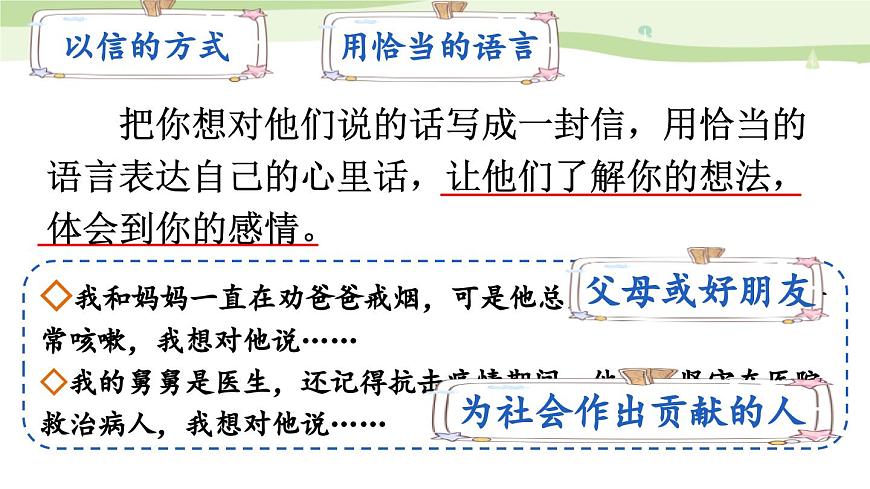 統(tǒng)編版(2024)五年級(jí)語(yǔ)文上冊(cè)習(xí)作:我想對(duì)您說(shuō)課件2第6頁(yè)