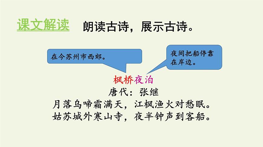 統(tǒng)編版（2024）五年級(jí)語文上冊21古詩三首-楓橋夜泊課件4第7頁