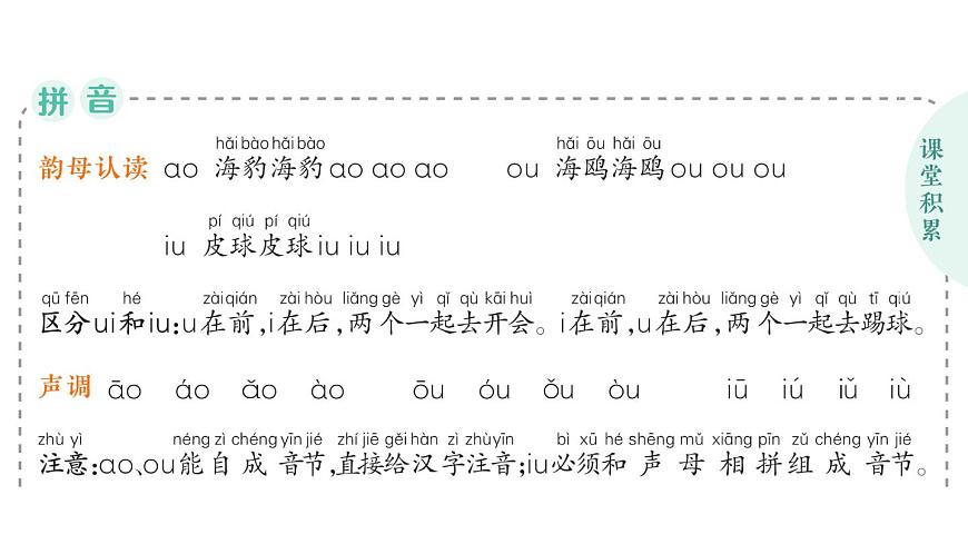 小學(xué)語文新部編版一年級(jí)上冊(cè)第四單元作業(yè)課件（2024秋）第7頁