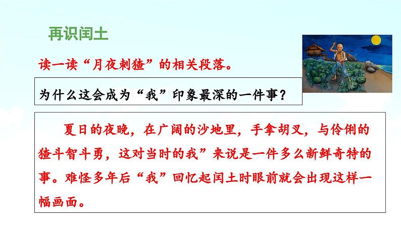 《少年闰土》课件(第二课时)第7页