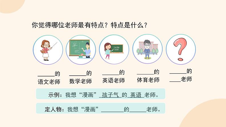 部编版五年级上册语文第2单元习作 《漫画老师》课件07