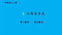 小学语文新部编版一年级上册第一单元第三课《口耳目手足》作业课件（2024秋）