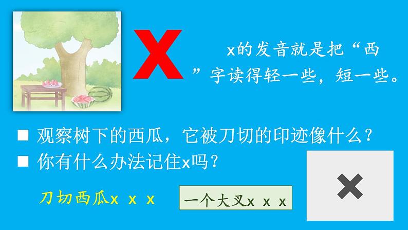 小学语文新部编版一年级上册第三单元第六课《j q x》作业课件(2024秋)第6页
