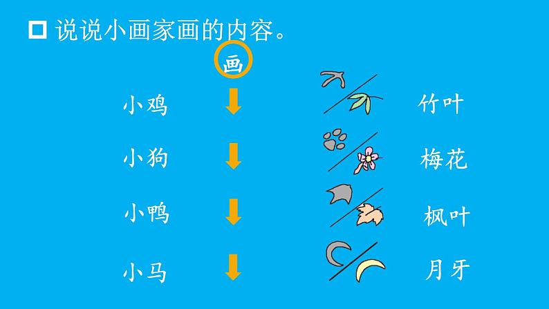 小学语文新部编版一年级上册第五单元第三课《雪地里的小画家》作业课件(2024秋)第8页