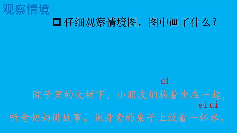 小学语文新部编版一年级上册第四单元第十课《ɑi ei ui》作业课件(2024秋)第3页