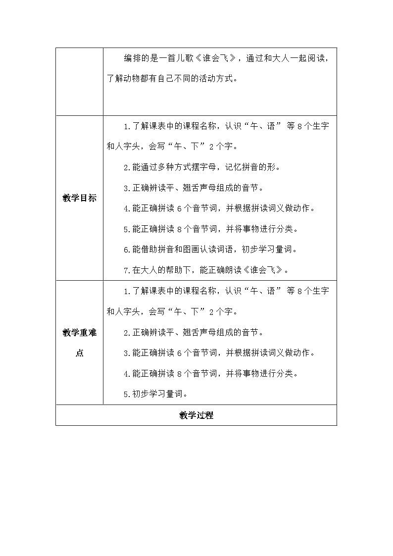 语文统编版(2024)一年级上册语文园地三 教案第2页