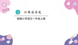 部编版（2024秋）语文一年级上册 3.口耳目手足课件