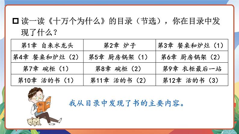 人教部编版语文四年级下册 快乐读书吧:十万个为什么 课件+教案+学习单05