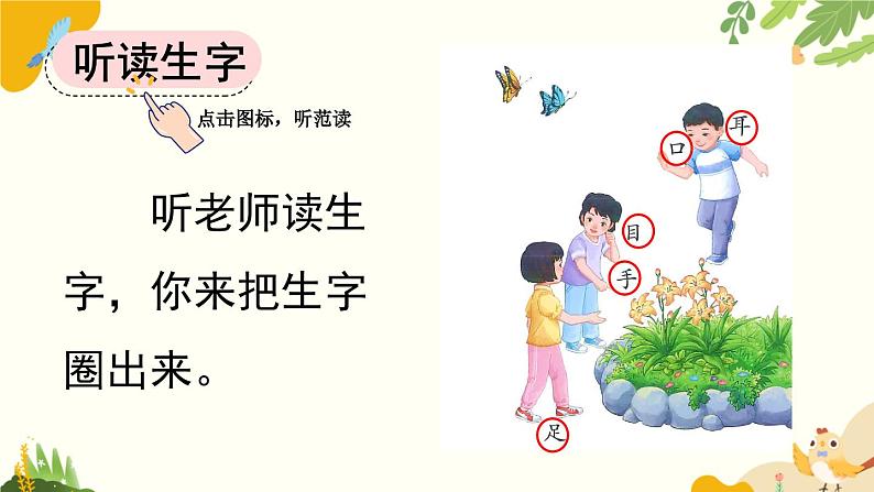 语文统编版(2024)一年级上册 识字3 口耳目手足课件第5页