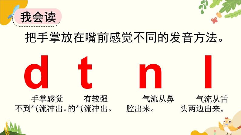 语文统编版(2024)一年级上册 汉语拼音4 d t n l课件第5页