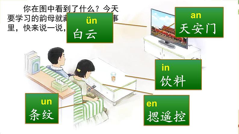 语文统编版(2024)一年级上册 汉语拼音13 ɑn en in un ün课件03