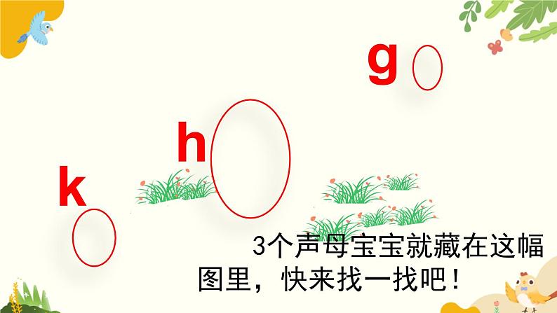 语文统编版(2024)一年级上册 汉语拼音5 g k h课件第4页