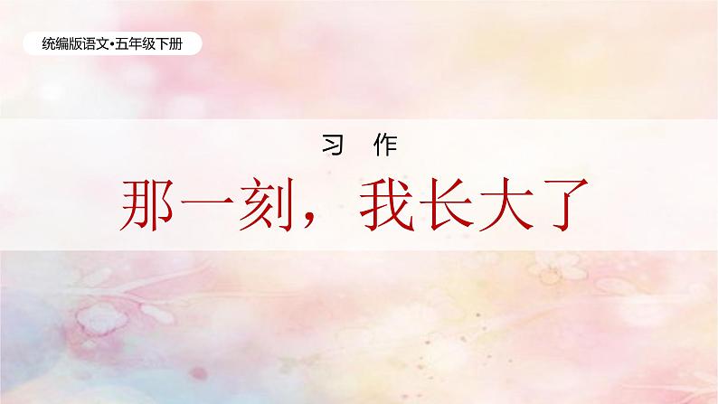 习作:那一刻,我长大了(含课后作业)第1页