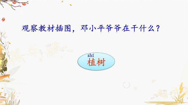 4 邓小平爷爷植树(第一课时)第3页