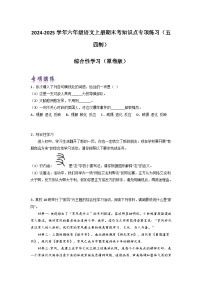 綜合性學(xué)習(xí)-2024-2025學(xué)年六年級(jí)語(yǔ)文上冊(cè)期末考前單元復(fù)習(xí)+專(zhuān)項(xiàng)演練+模擬金卷(部編五四制)(上海專(zhuān)用)