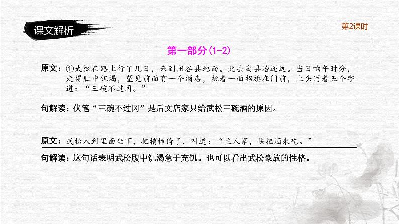 景阳冈(2课时)(课堂练习、课后习题、课外练习)第4页