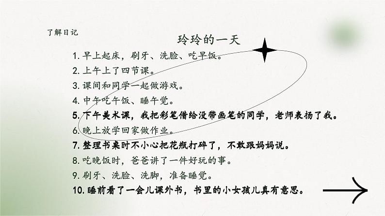 习作:写日记+(课件)-统编版语文三年级上册第6页