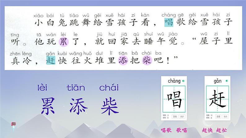 小学语文统编版二年级上册 21 雪孩子 课件第4页