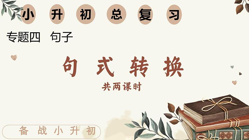 句子转换第二课时讲义 -第1页