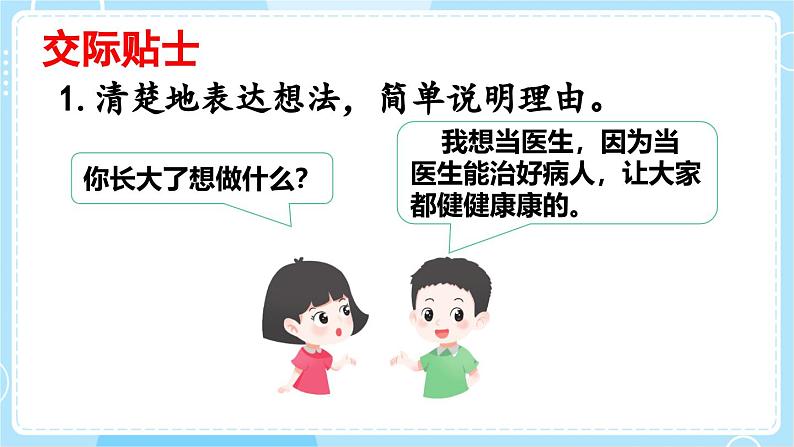 【核心素养】部编版小学语文二下 口语交际 长大以后做什么 课件第3页