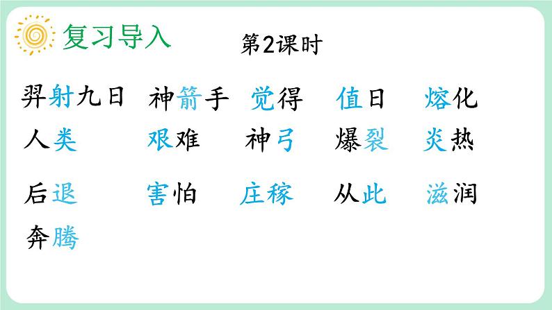 【核心素养】部编版小学语文二下 25 羿射九日 第2课时 课件第2页
