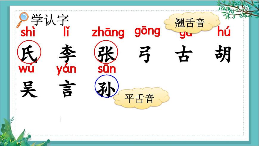 【核心素養(yǎng)】部編版小學(xué)語文一年級下冊2 姓氏歌-課件第6頁