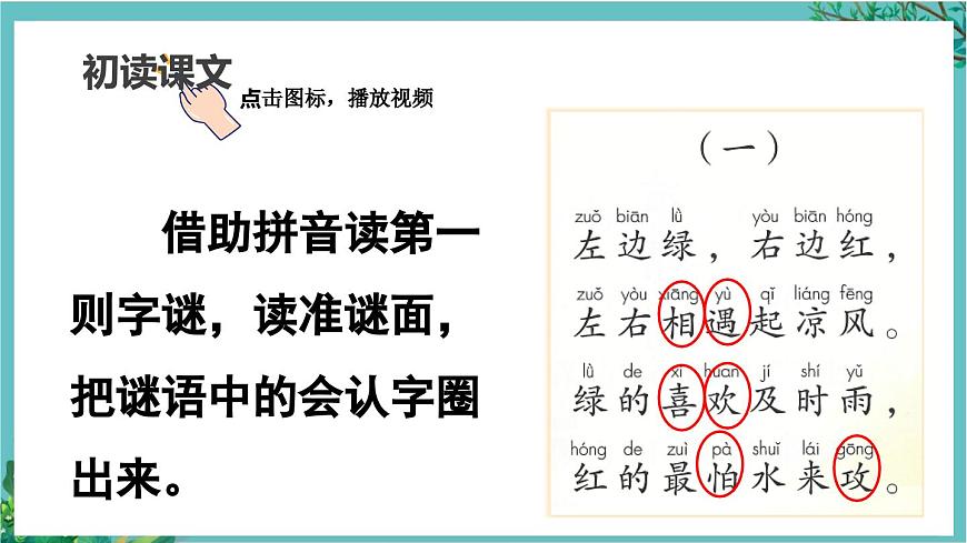 【核心素養(yǎng)】部編版小學(xué)語文一年級(jí)下冊(cè)4 猜字謎-課件第5頁