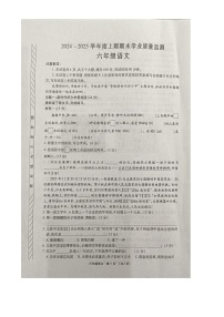 河南省漯河市临颍县2024-2025学年六年级上学期期末语文试卷
