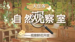 部编版2025春小学语文三年级下册第四单元《花钟》 课件