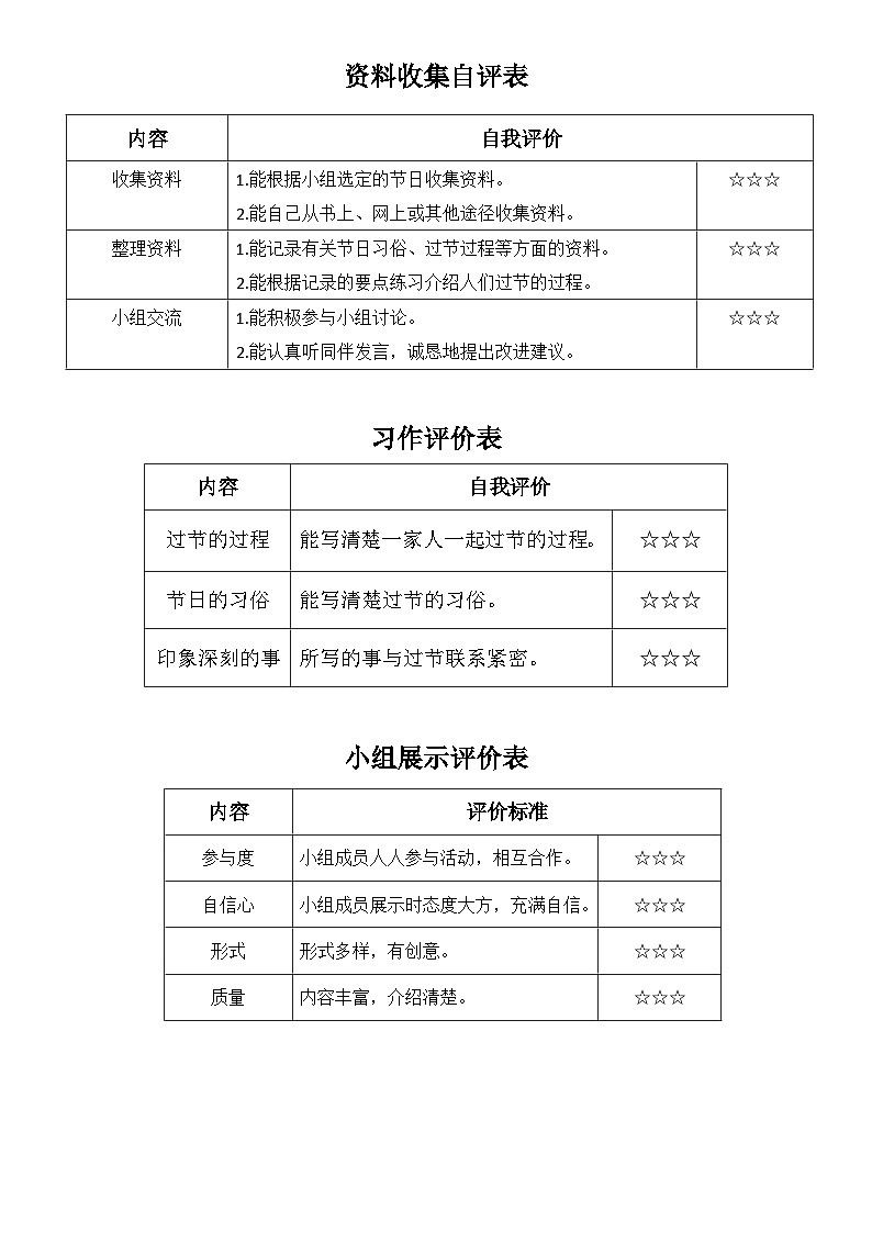 各阶段评价表第1页