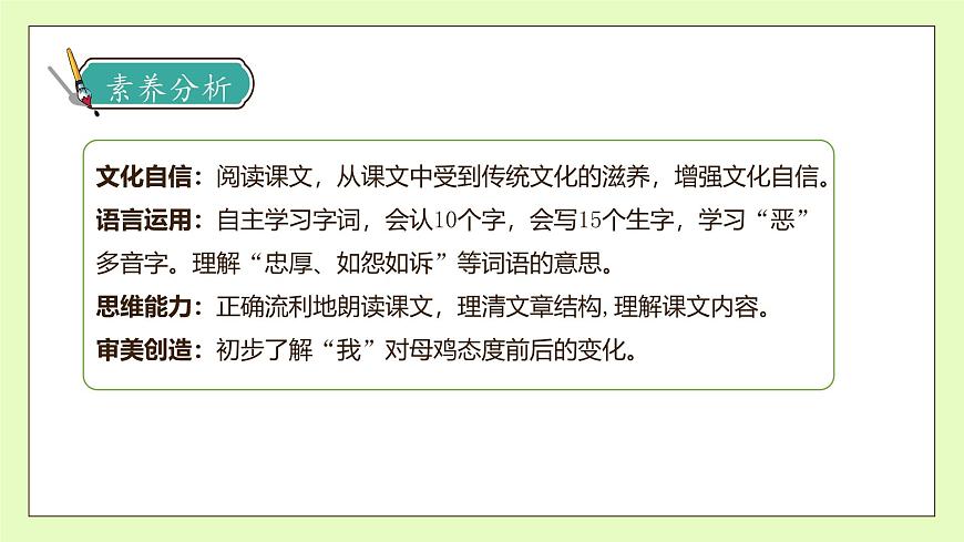 【備課無憂】統(tǒng)編版四下-14.母雞 第1課時(shí)（課件）.pptx第4頁