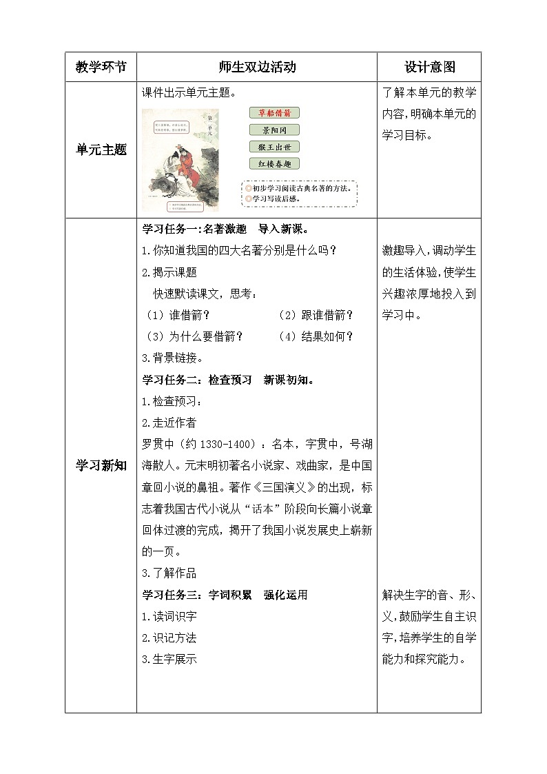 【备课无忧】统编版语文五下-5.草船借箭 第1课时(教学设计含反思)第2页