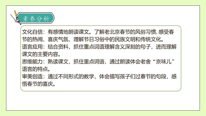 【備課無憂】統(tǒng)編版六下-1. 北京的春節(jié) 第2課時（課件）.pptx第4頁