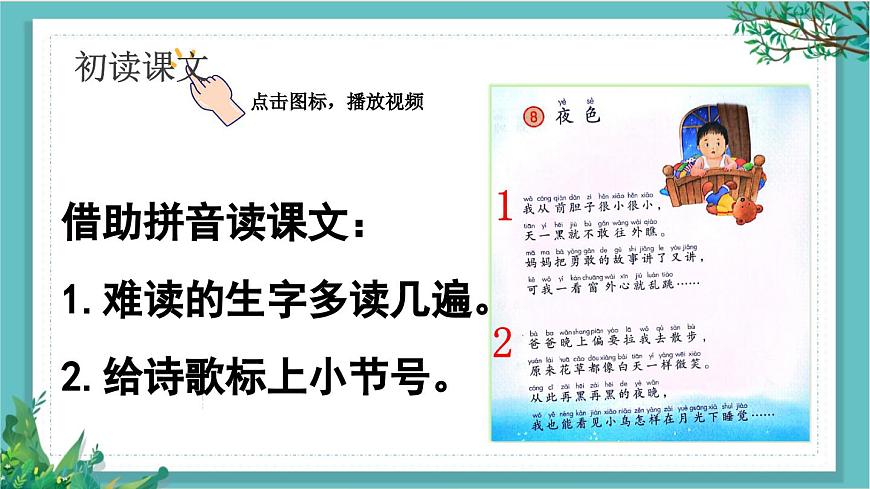 【核心素養(yǎng)】部編版小學語文一年級下冊8 夜色-課件第4頁