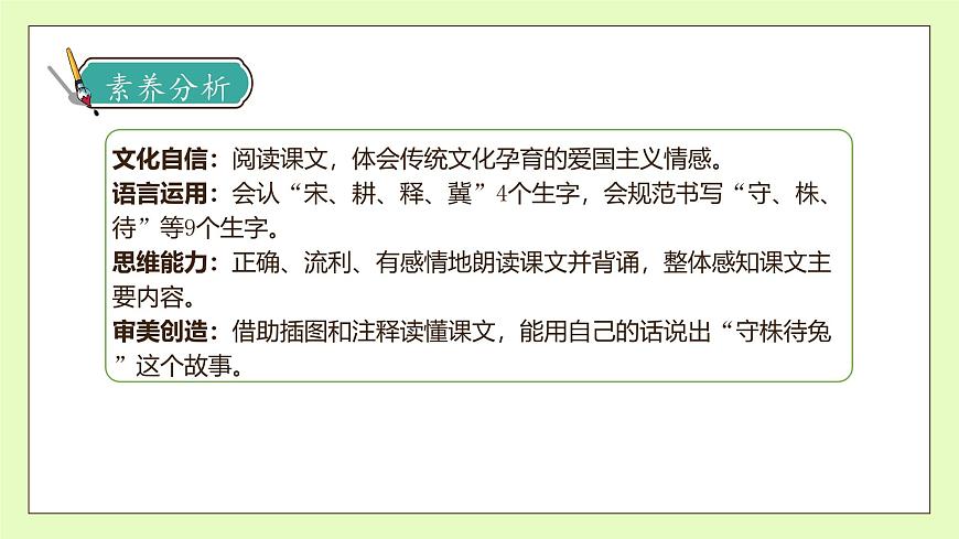 【備課無憂】統(tǒng)編版三下-5. 守株待兔 第1課時（課件）.pptx第4頁