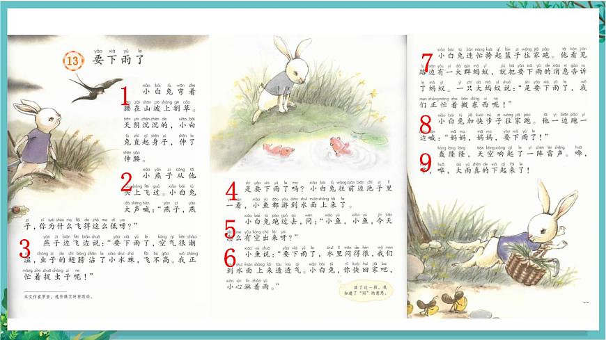 【核心素養(yǎng)】部編版小學(xué)語文一年級下冊13 要下雨了-課件第4頁