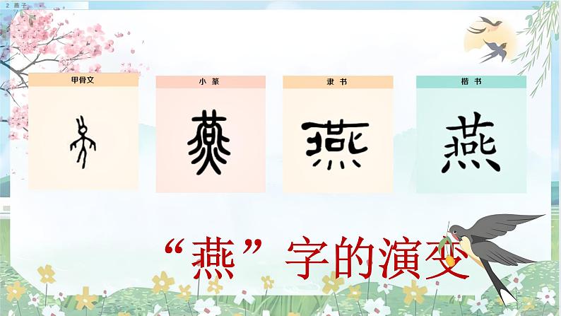人教版语文三年级(下)2 燕子课件第7页